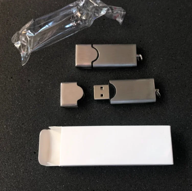 Kovový flash disk pro reklamní gravírování, 4GB skladem v ČR