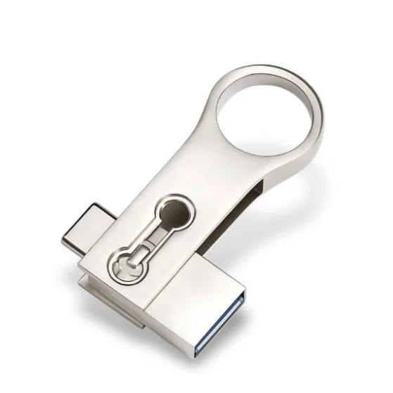 mini flash disky USB3.0 s USB type C - Flash disk typu 2 v 1 s konektorem USB typu C navíc. Otočná kovová konstrukce a ...