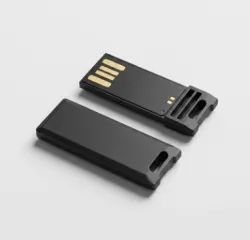mini USB disk - černý plast - mini USB flash disky (samostatná část z větších USB karet velikosti vizitky)