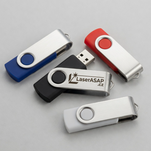 Otočný reklamní USB flash disk pro potisk, skladem od 128MB