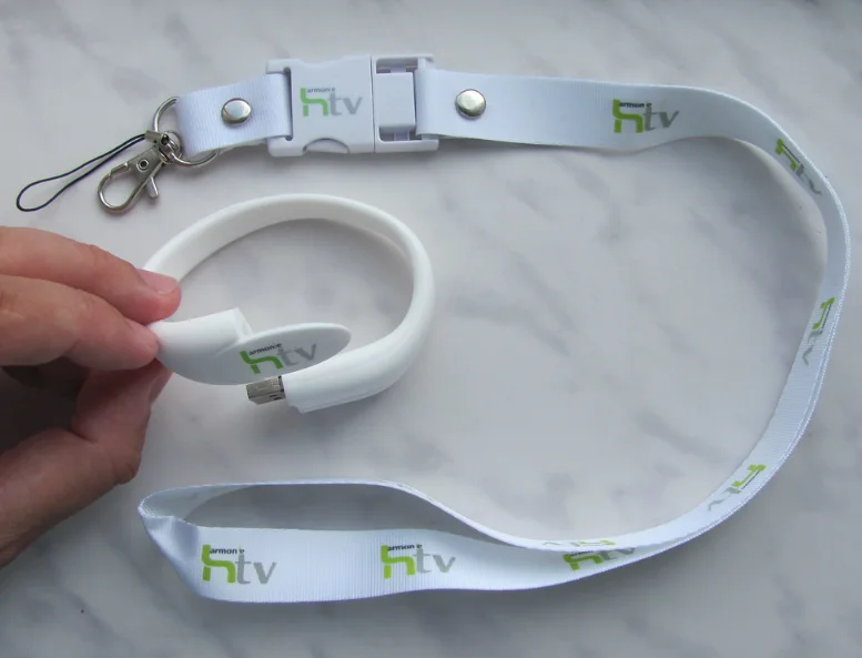 reklamní USB náramek i USB lanyard jako flash disk s potiskem