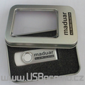 Reklamní flash disk s potiskem v kovové krabičce